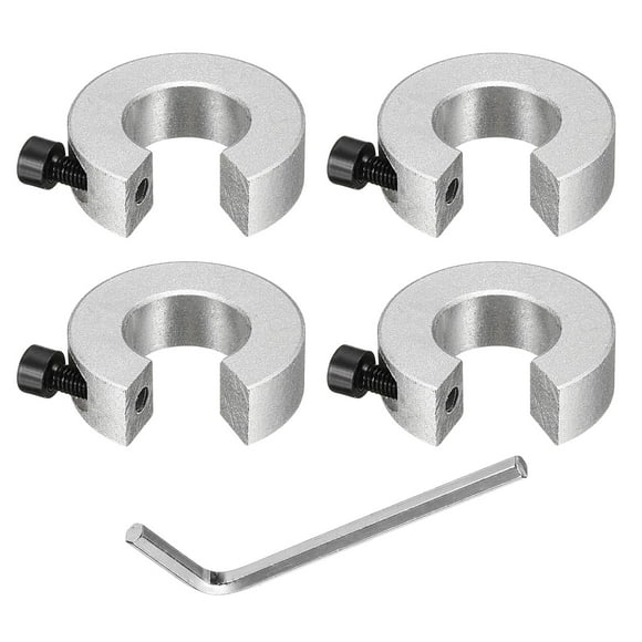SBR20 Linear Rail Shaft Stop Collars with a Nickel Flat Head Wrench 4pcs