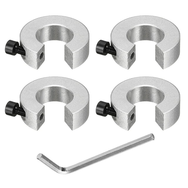 SBR20 Linear Rail Shaft Stop Collars with a Nickel Flat Head Wrench 4pcs