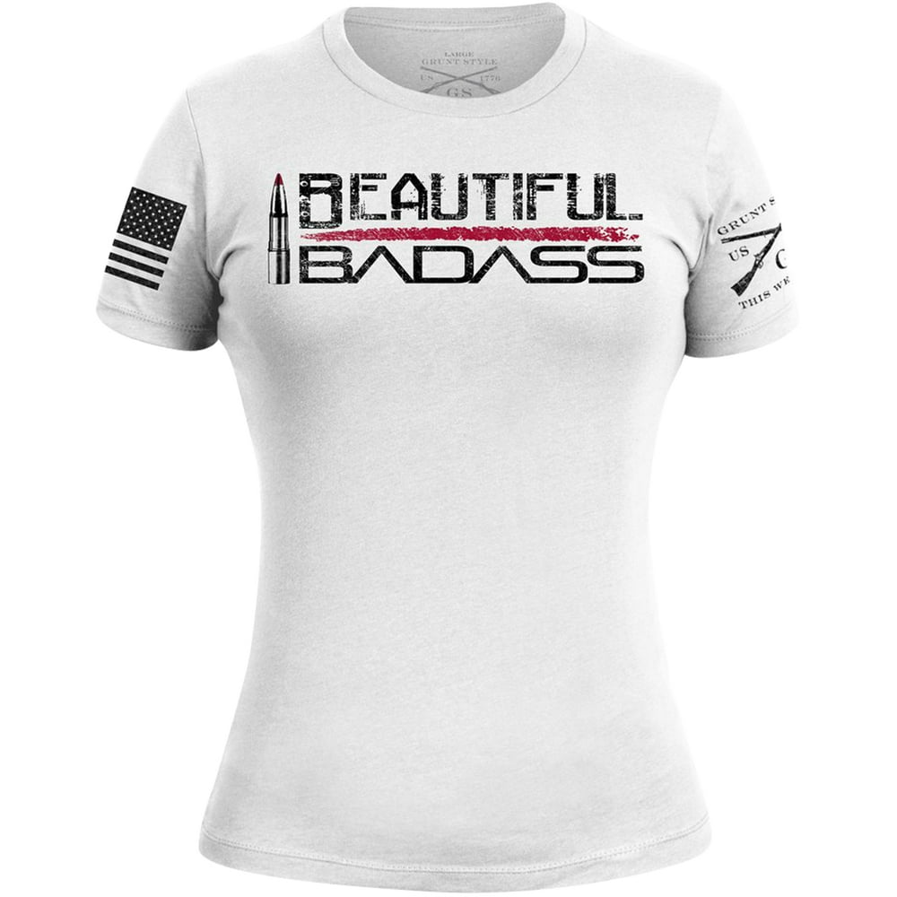 Grunt Style Grunt Style Women's Beautiful Badass Reversed TShirt