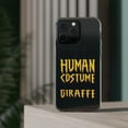 thumbnail image 3 of DistinctInk Clear Hybrid Case for Apple iPhone 15 Pro Max (6.7" Screen) - My Human Costume, Really a Giraffe - Wireless Charging Compatible, 3 of 9