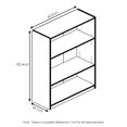 thumbnail image 2 of Furinno JAYA Simple Home 3-Shelf Bookcase, White, 2 of 7