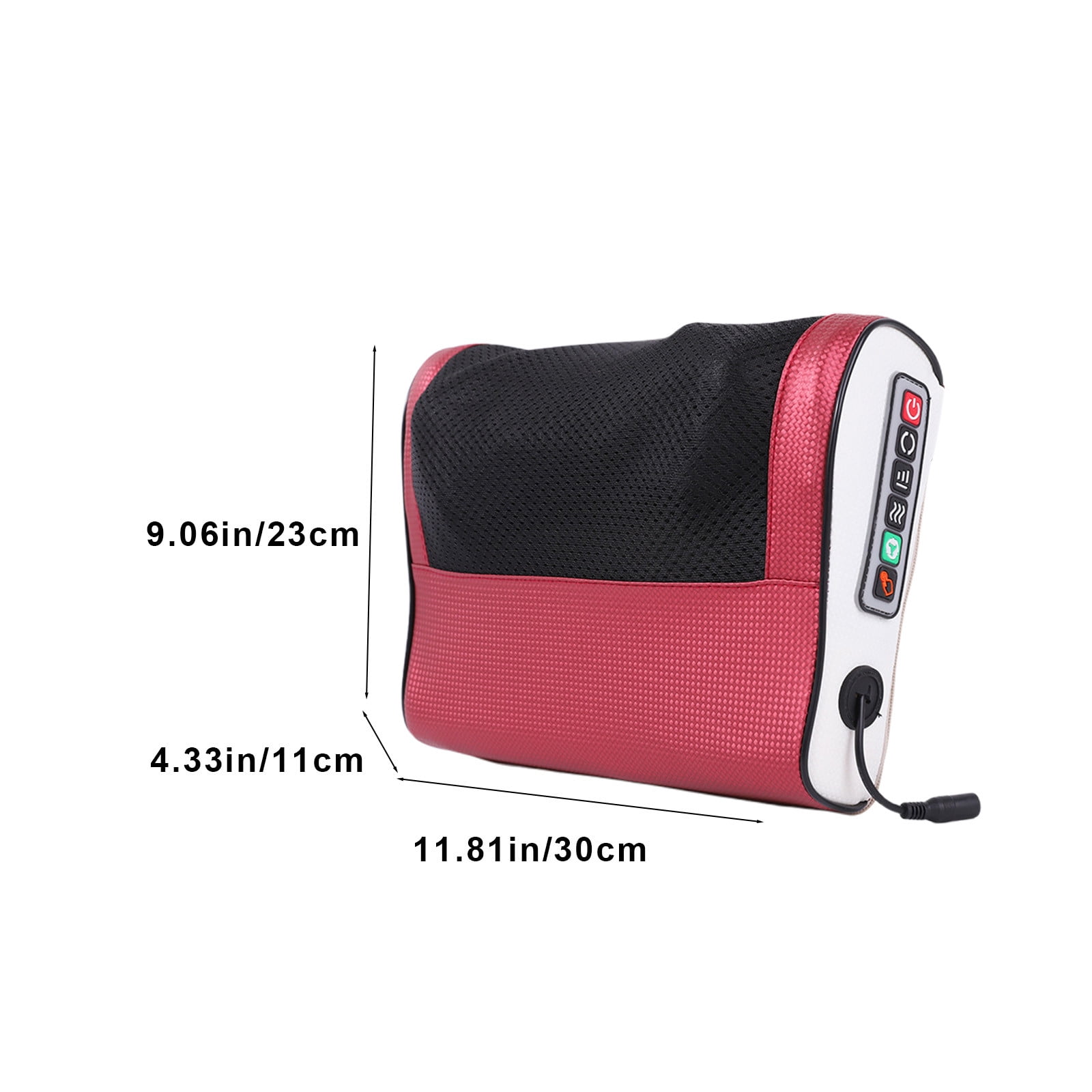 Kbndieu Back and Neck Massager with Heat, Portable Shiatsu Electric Massage Pillow for Upper and Lower Back, Neck and Shoulders, Lightweight for Home, Office, Travel (Red) on Clearance