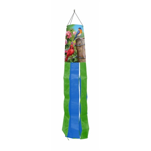 Briarwood Lane Fence Post Birds Spring Windsock