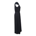 thumbnail image 3 of Ropa Playa Ocean Pacific para Mujer Maxivestido Cuello V Manga Olanes Elastico Cintura Negro Talla M, 3 of 4
