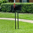 thumbnail image 5 of Mailbox To Go Galvanized Steel Mailbox and Post Kit, Black, Medium Capacity, 5 of 5