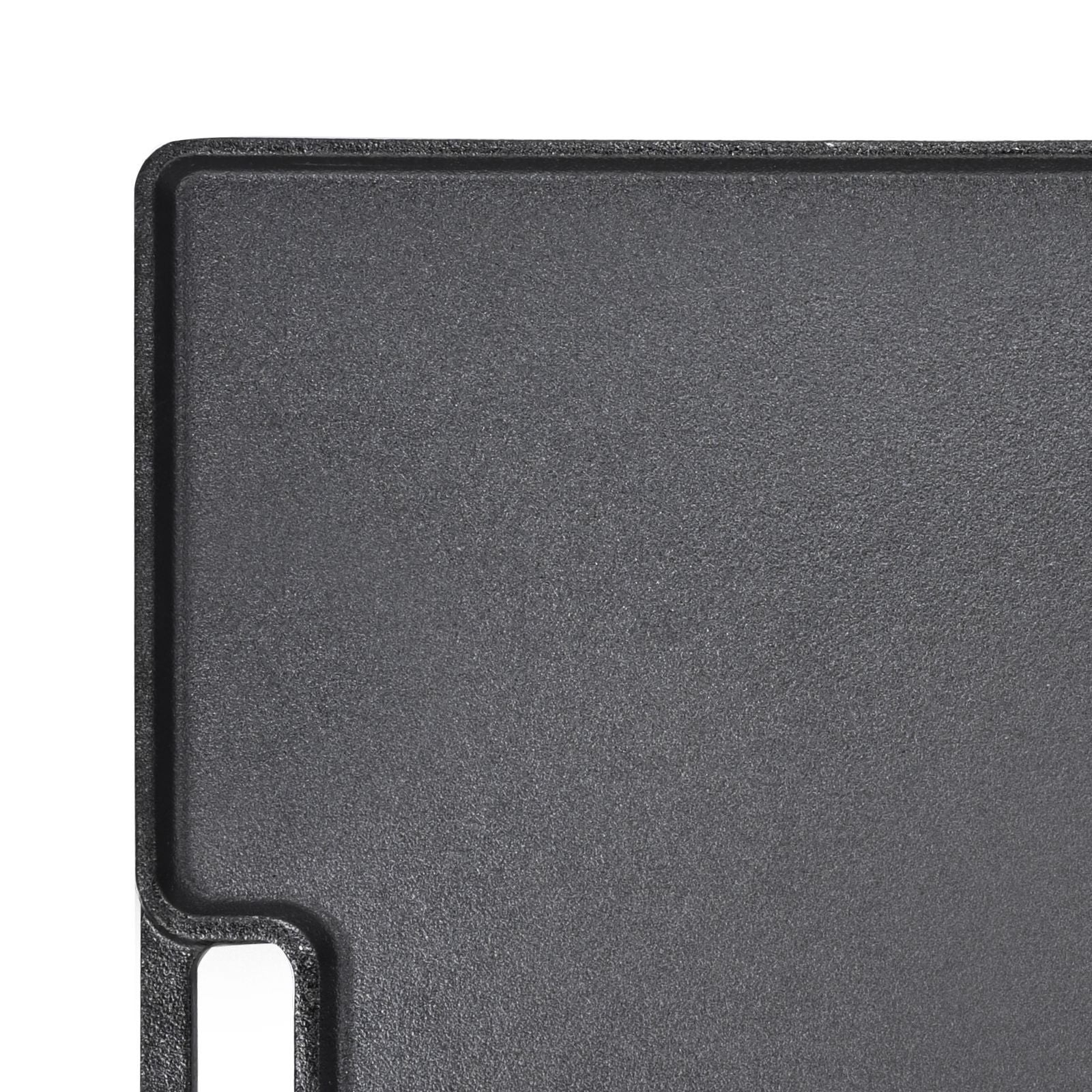 3.3mm Thick Cast Iron Griddle with Non-Stick Surface, Pre-Seasoned, Double-Sided, for Gas Stove Oven Campfire