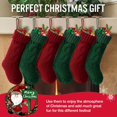thumbnail image 4 of Ayieyill 6pcs Christmas Stockings Knitted Xmas Stockings Double-Sided 18 Inches Fireplace Stockings for Family Christmas Decorations (Burgundy, Green), 4 of 7