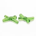 thumbnail image 2 of 50pc Transparent Acrylic Beads Bowknot Green 20x34x5.5mm Hole: 1.8mm, 2 of 6