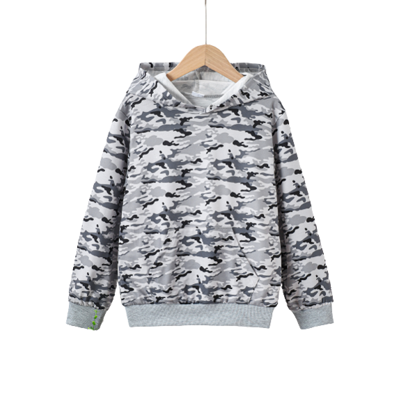 11 Years Big Boys Casual Camouflage Loose Pullover Long Sleeve Hoodies 12 Years Boys Sweatshirt For Spring Fall, Kids Hoodie Tops Outdoor Gray