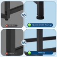 thumbnail image 6 of Fish Tank Stand with Power Outlet, 20-37 Gallon Aquarium Stand with 2-Tier Storage Shelves, Heavy Duty Breeder Turtle Terrarium Stand Rack for Home Office, 30" L x 13.4" W x 29" H, 6 of 7