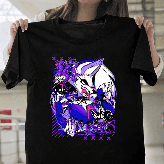 Loona Inspired Hellhound Fan Art Animated Series Graphic Unisex T-Shirt, for men & women, up to size 5XL.