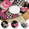 thumbnail image 4 of Pioneer Flower Floral Print Pattern Round Fitted Tablecloth with Elastic Edge,Dining Table Cover Waterproof,Outdoor Round Tablecloth for Camping,Dining,Indoor and Outdoor, 4 of 7
