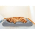 thumbnail image 6 of FurHaven | Cooling Gel Ultra Plush Luxe Lounger Pet Bed for Dogs & Cats, Gray, Jumbo, 6 of 13