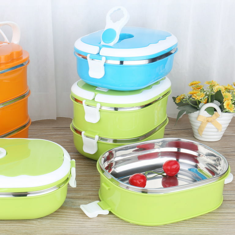 Portable Insulated Food Lunch Container Stainless Steel Thermal Bento Lunch  Box