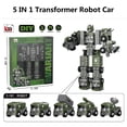 thumbnail image 6 of Transform Robot Toys for Boys 3-6 Year Old, 5 in 1 STEM Building Toys Cars for Toddler Boys Girls Gifts, Green, 6 of 7