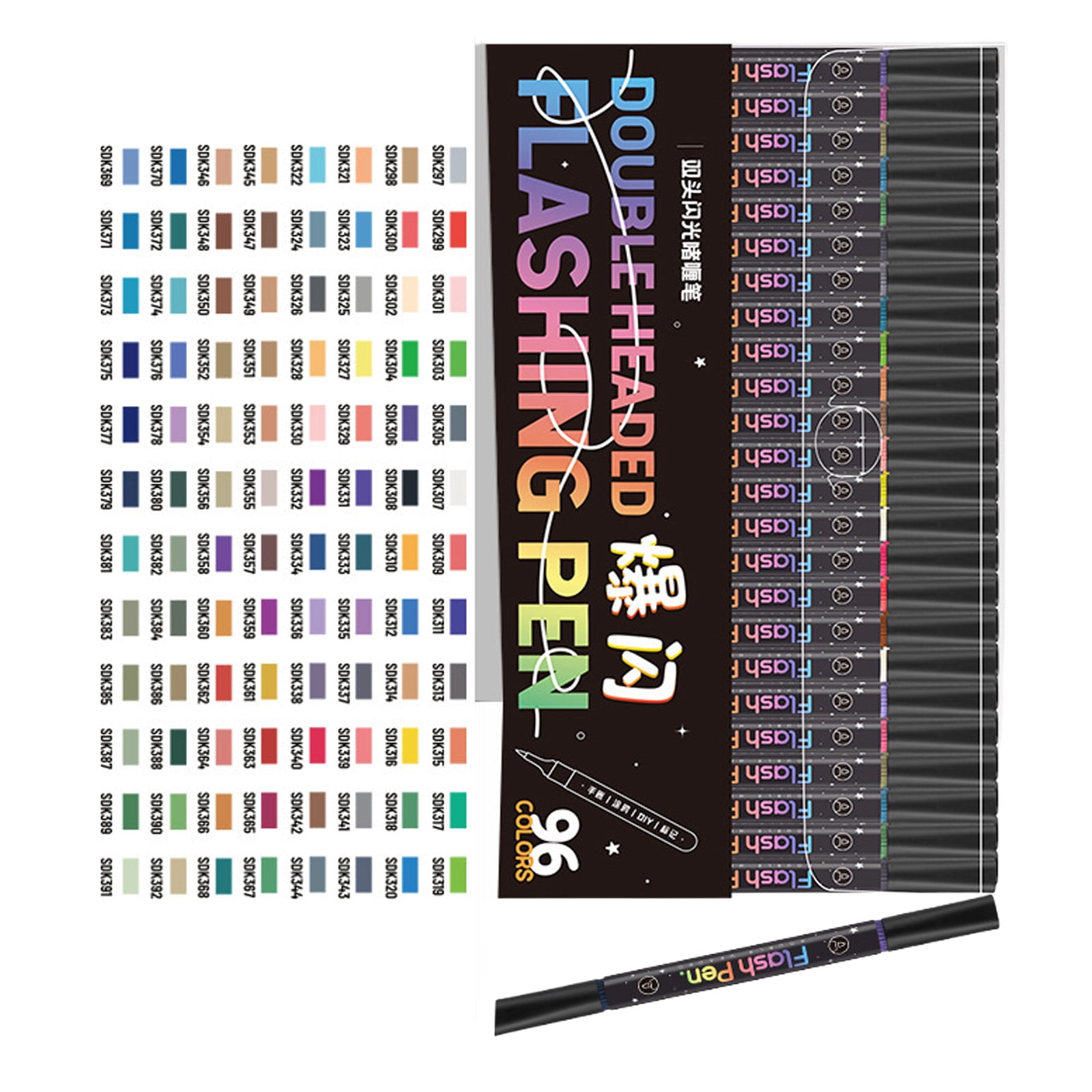 Acrylic Marker Pen Double Tip Glow in Dark Markers for Night Writing and Artistic Creation with Smooth Flowing