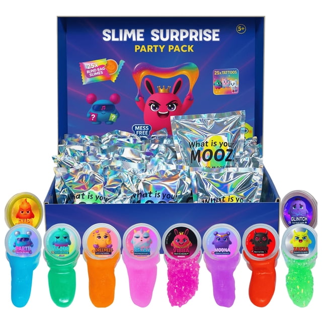 Kit de slime MOOZ de 10 unidades, no pegajoso y con aroma, para fiesta