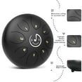 thumbnail image 5 of EVERJOYS Steel Tongue Drum, 8 Notes 6 Inches C-Key Handpan Drum Percussion Instrument w/Gig Bag, Music Book and Mallets for Beginner Meditation Healing Concert Yoga Steel Drum,Black, 5 of 9