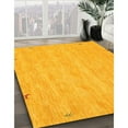 thumbnail image 2 of Ahgly Company Indoor Round Contemporary Deep Yellow Abstract Area Rugs, 5' Round, 2 of 6