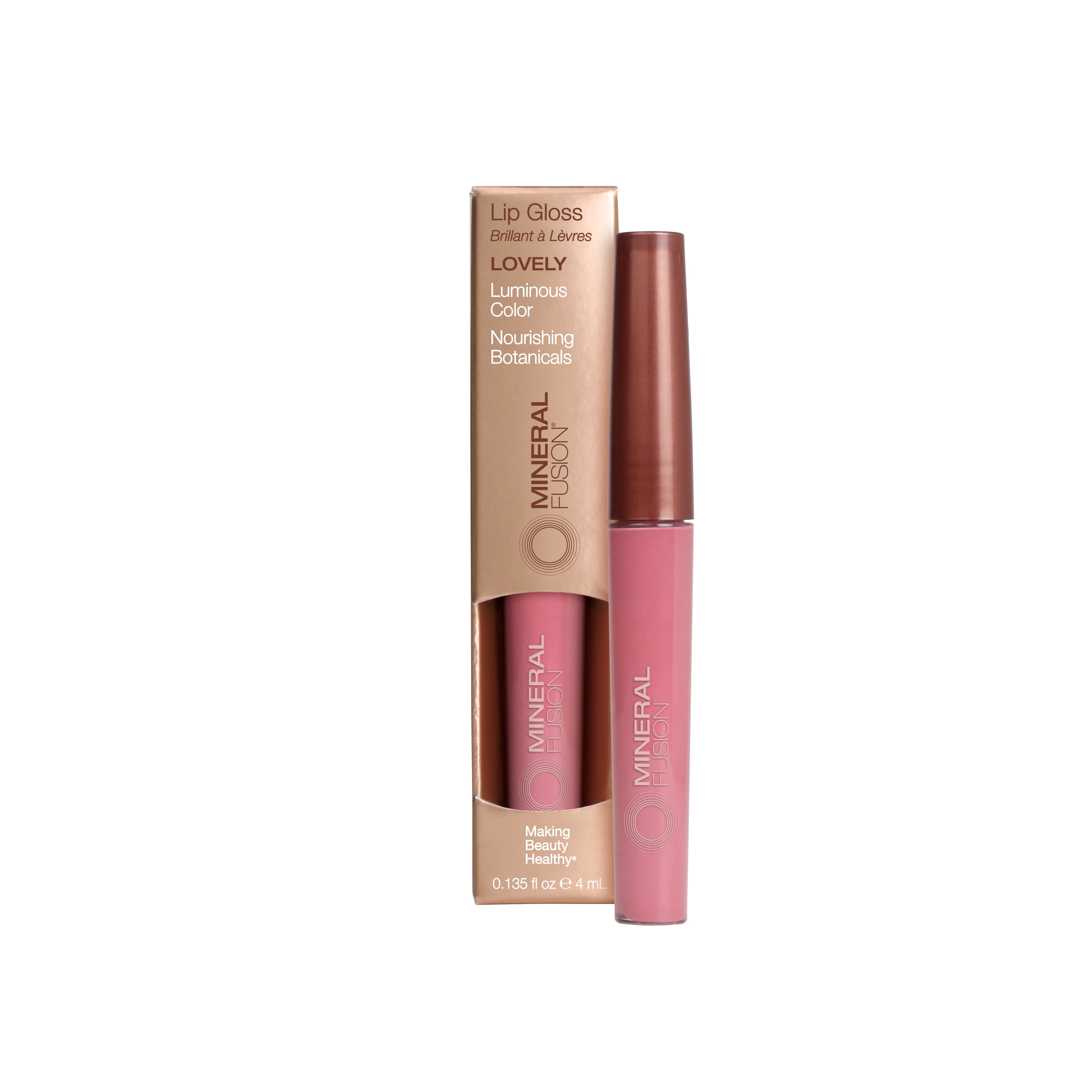Mineral Fusion Lip Gloss, Lovely, 0.135 Oz