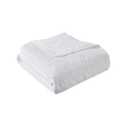 Oversized Quilted Throw White 60x70