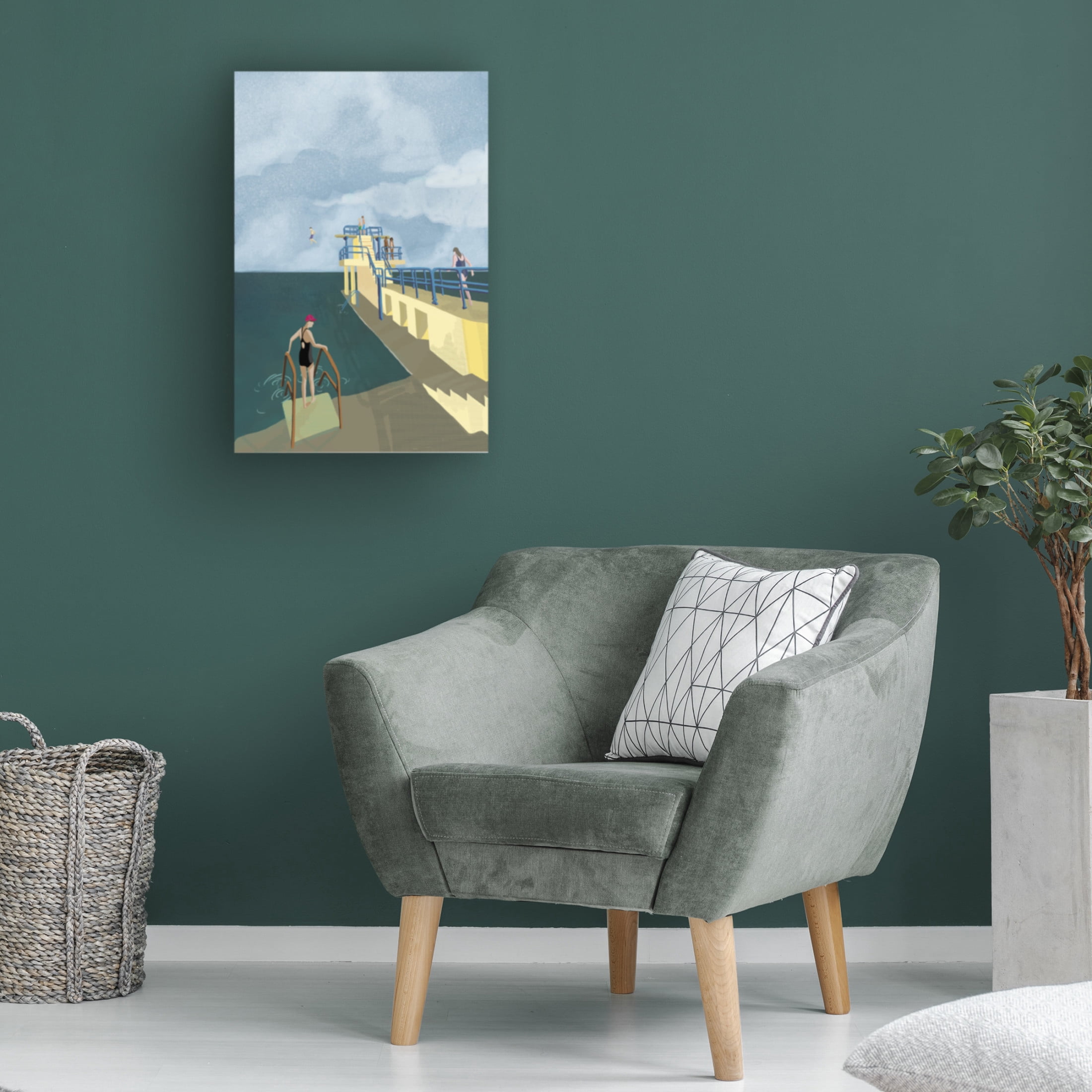 Trademark Fine Art Charlotte Trudgett  Blackrock, Salthill, Galway Ireland Art Print Canvas Wall Art