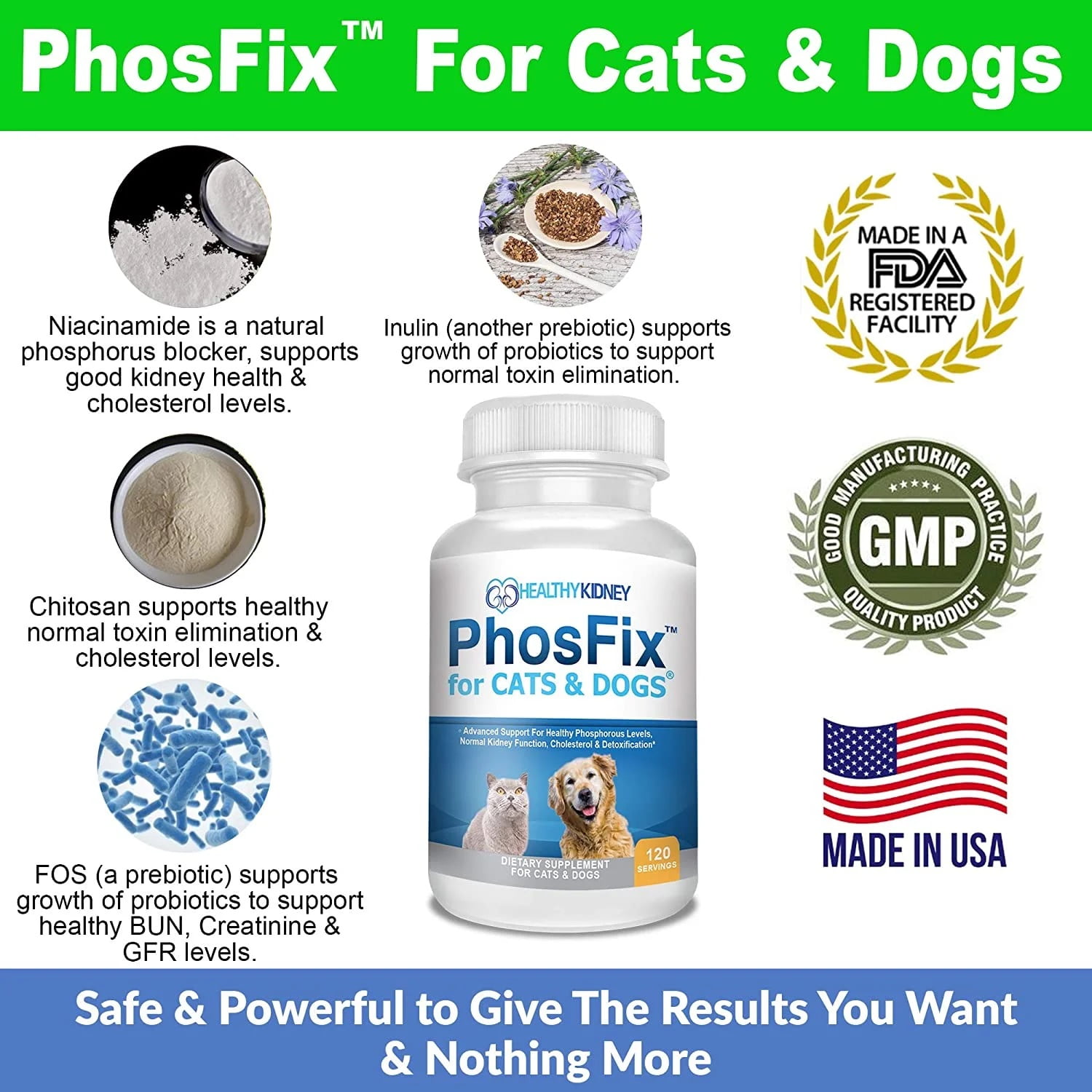 Health Kidney PhosFix for Cats & Dogs: Restores Kidney Health Naturally