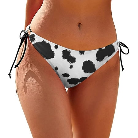 TMOYZQ Women s Tie Side Thong Bikini Bottom Sexy High Cut String Bikini Bottom Swimsuit Briefs Cheeky Brazilian Bathing Suits Swim Bottoms Summer Swimwear Beachwear