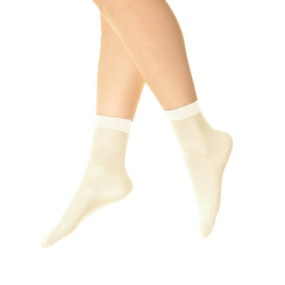 Angelina Nylon Ankle Hosiery 40D Sheer (6-Pairs)