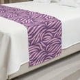 thumbnail image 2 of Abstract Bed Runner, Continuous Bicolour Style Tropical Jungle Pattern in Tones Print, Decorative Accent Bedding Scarf for Hotels Homes and Guestrooms, Queen, Pale Pink Pale Purple, by Ambesonne, 2 of 2