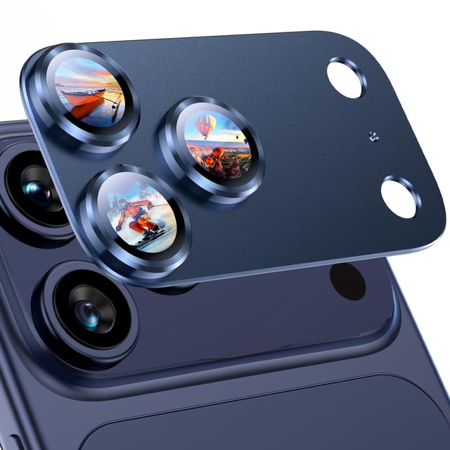 Protector de lente de cámara Uyiton para iPhone 17 Pro Max, metal y cristal