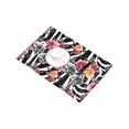 thumbnail image 4 of MKHERT Roses Flower Floral on Zebra Background Placemats Table Mats for Dining Room Kitchen Table Decoration 12x18 inch,Set of 4, 4 of 4