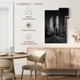 thumbnail image 4 of Elephant Stock Gooderham Flatiron Building Ii Wall Art - Vertical Canvas Wall Art - Living Room Wall Decor - Architecture Canvas - Gray And Black Decor By Brian Carson - 16" x 24", 4 of 5