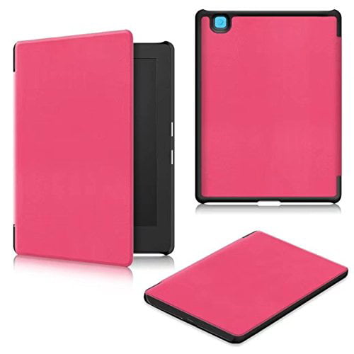 2017)KOBO Aura H2O Edition 2 Case, EpicGadget(TM) Luxury Texture Auto Sleep/Wake Lightweight Slim Folio Smart Cover Case for KOBO Aura H2O Edition 2 (Hot Pink) - Walmart.com