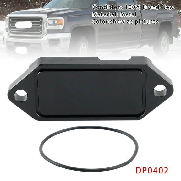 Coolant Block-Off Plate With O-Ring Seal DP0402 For Chevy GMC 6.6L Duramax 01-17