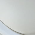 thumbnail image 5 of Mid-Century Modern White Tulip Side Chair with White Cushioned Seat - Stylish and Comfortable Polypropylene Swivel Accent Chair for Home Office, Living Room or Kitchen Bar, Set of 2, 5 of 6