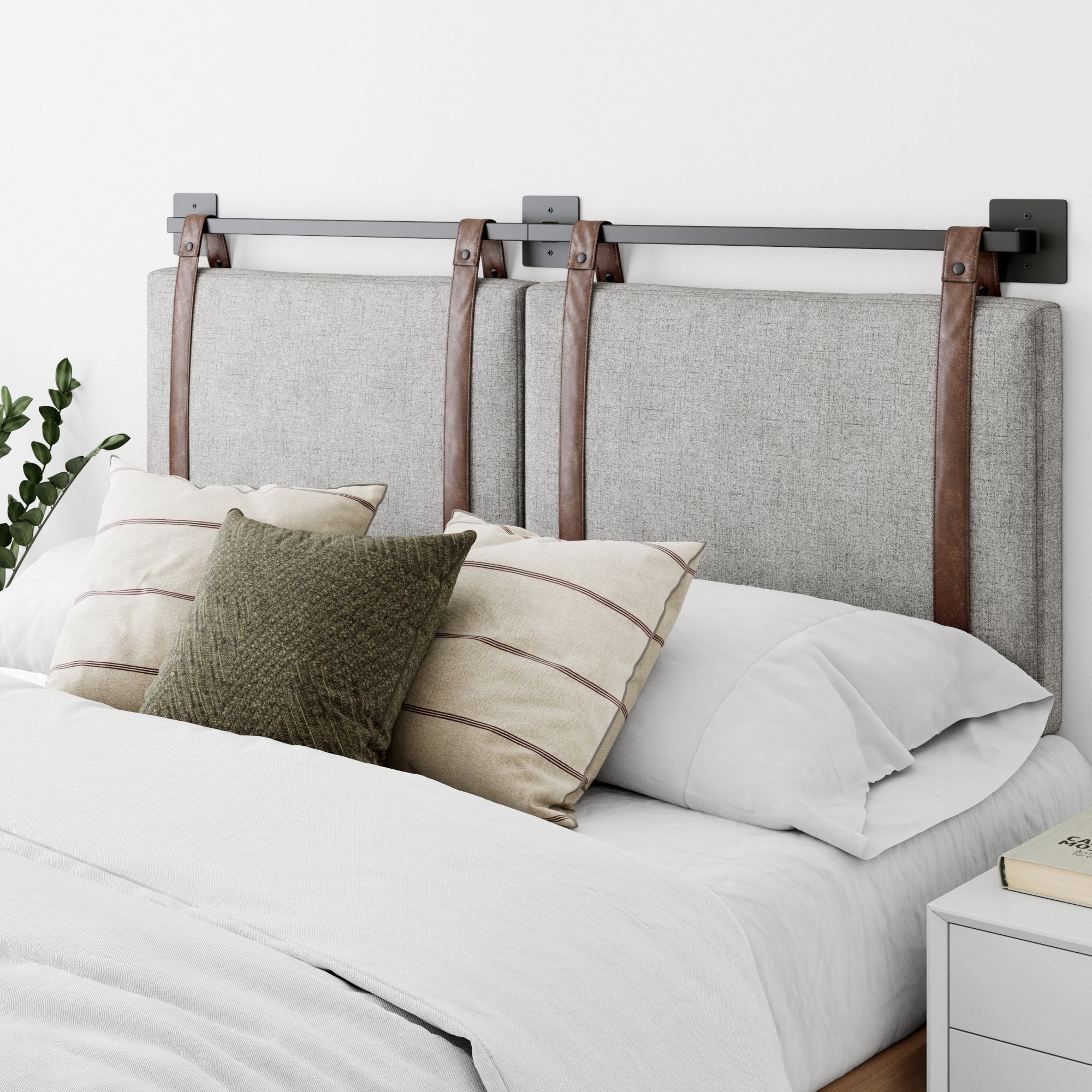 Nathan James Harlow King Wall Mount, Attaching A Padded Headboard To The Wall