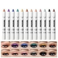 thumbnail image 3 of Kokovifyves Cosmetic Makeup 12 Color Pearlescent Eyeshadow Pencil Crayon Stick Shiny Diamond Glitter Cream Eyeshadow Pencil, 3 of 3