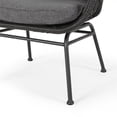 thumbnail image 3 of Noble House Acuna 3-PC Outdoor Faux Rattan Conversation Set in Gray, 3 of 13