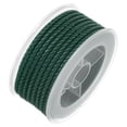 thumbnail image 3 of Unique Bargains Nylon Thread Twine Beading Cord 3mm Extra-Strong Braided Nylon Crafting String 4M/13 Feet, Dark Green, 3 of 7
