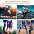 thumbnail image 5 of Gustave 2PCS Knee Brace Support Compression Sleeve Breathable Pad Patella Arthritis Pain Relief for Running, Basketball, Gym, Workout, Sports "Size M", 5 of 10