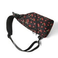 thumbnail image 6 of Novelty Black Cherry Sports Sling Bag, 6 of 6