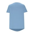 thumbnail image 6 of Womens Tops Under $10 Women's Sumemr Fashion T-Shirts Cute Multi-Layer Ruffle Hem Crewneck Short Sleeve Tops 2026 Trendy Clothes, 6 of 6
