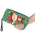 thumbnail image 4 of Binienty Christmas Wallet for Women PU Leather RFID Blocking Wristlet Wallet for Women & Teen Girls Large Capacity Phone Clutch Long Wallets Zipper Around Xmas Gifts for Mom, 4 of 8