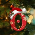 thumbnail image 3 of JeashCHAT 26 Initial Letter Christmas Ornaments, Red Personalized Christmas Initial Ornaments, Christmas Tree Decoration Hanging Pendant Xmas Gifts for Kids, 3 of 5