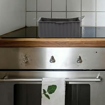 LOLIPPYY Replacement Grease Tray 1Set Grey Silicone Drip Grease Bucket for Grilling