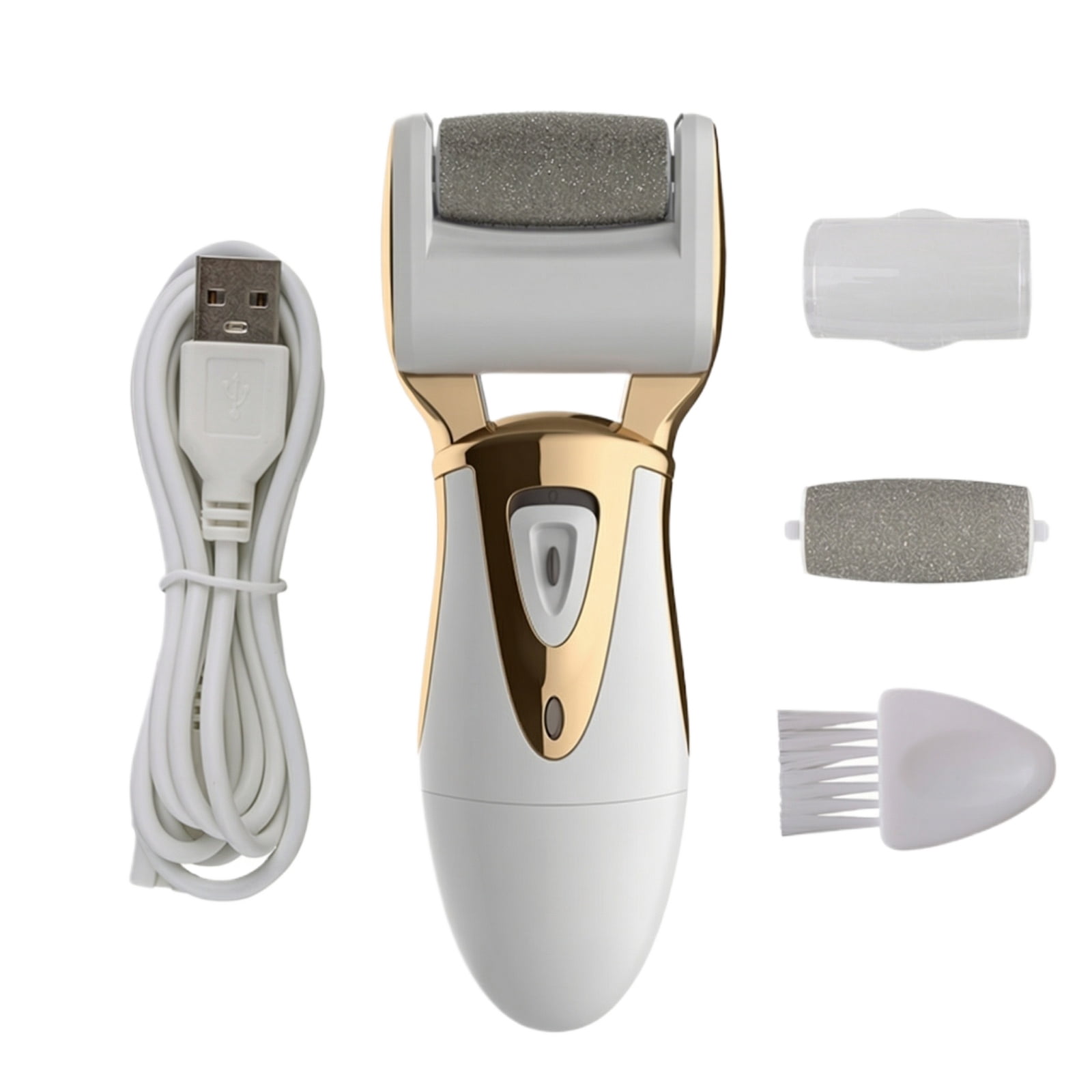 Electric Foot Callus Remover – Rechargeable Pedicure Tool for Dead Skin Removal, Professional At-Home Foot File with Extra Coarse Roller Head