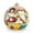 Yellow 4.7", variant on STPgoods Ukrainian Girl and Kozak Glass Christmas Ball Ornament 4.7" Hand-Painted Christmas Tree Ornament Christmas Tree Hanging Decoration