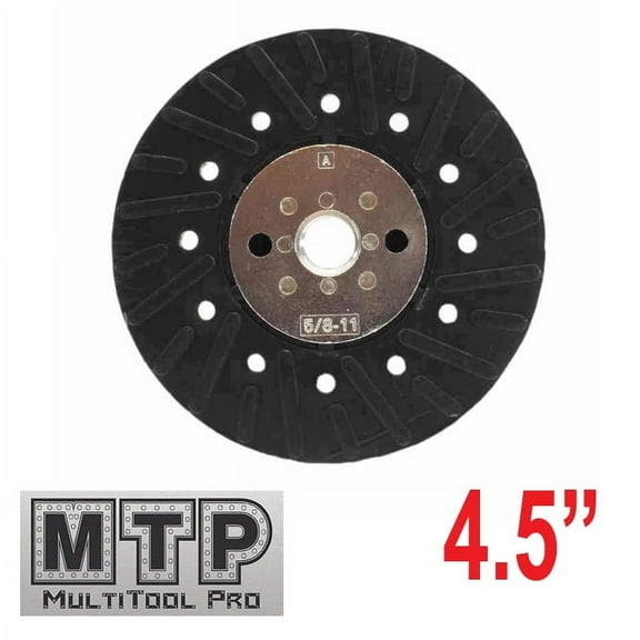 MTP ® 4.5" 4-1/2" x 5/8"-11 Resin Fiber Disc Backing Pad with Lock Nut for Angle Grinder