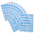 thumbnail image 3 of UPGRATOR 12 Sheets Sky-Blue PVC Alphabet Stickers Diy Crafts Decorative Letter Number Stickers for Home Use Office Use, 3 of 8